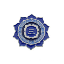 Promotional Customized Flower Shape Metal Lapel Pin Badge